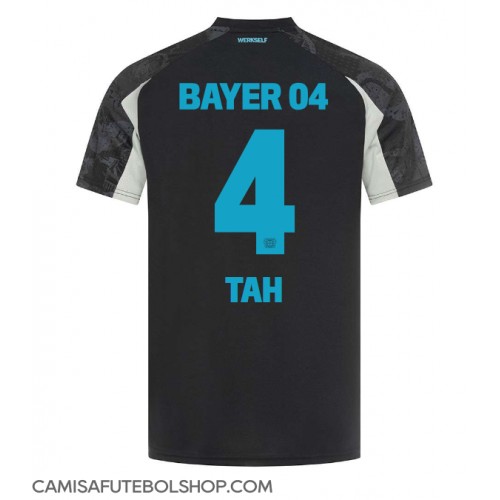 Camisa de time de futebol Bayer Leverkusen Jonathan Tah #4 Replicas 3º Equipamento 2024-25 Manga Curta